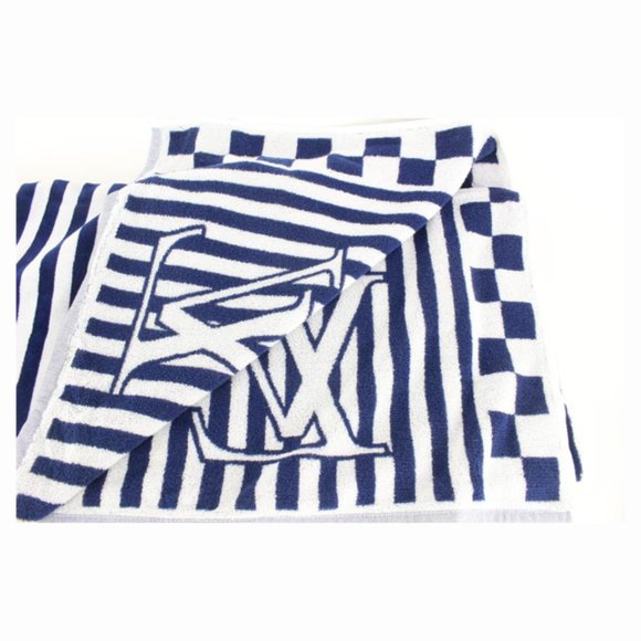 Louis Vuitton Navy Stripe LV Graphical Beach Towel 82LZ525S - Picture 2 of 12